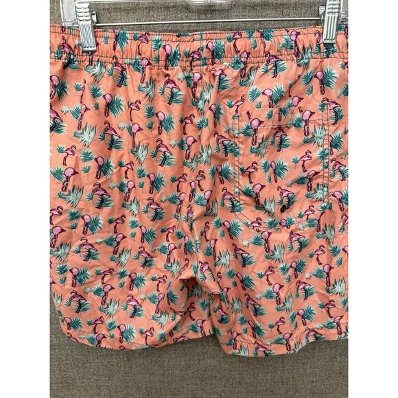 Men’s medium M  PacSun Peach flamingo swim shorts trunks - Picture 2 of 7